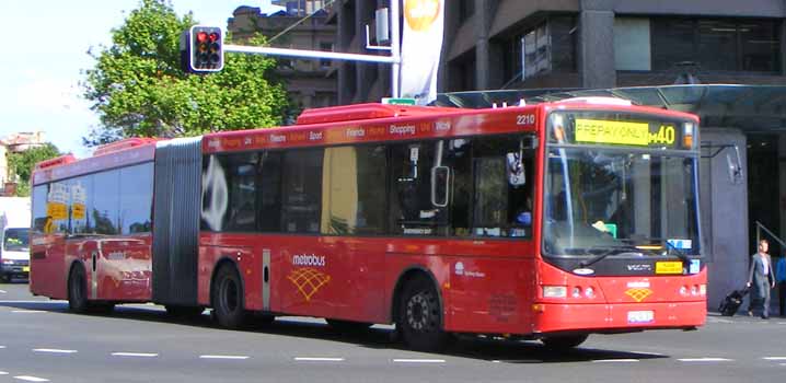 Sydney Buses Metrobus Volvo B12BLEA Volgren CR228L 2210